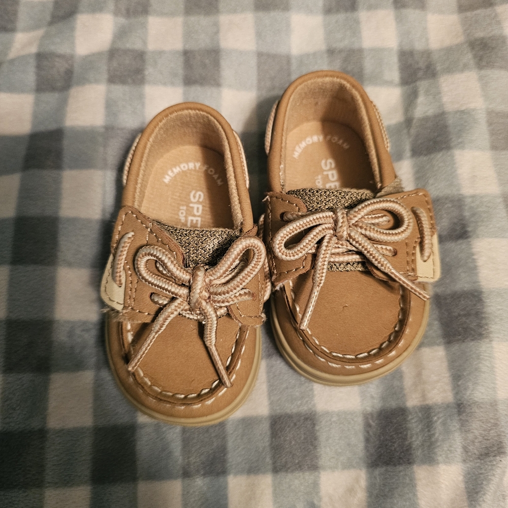 Sperry Kids Brown Moccasins